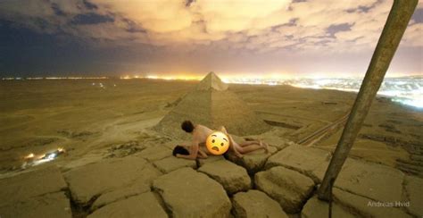 naked people on top of the great pyramid|Egypt Probes Images Of Naked Couple Atop Pyramid